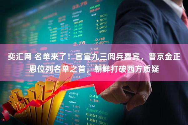 奕汇网 名单来了！官宣九三阅兵嘉宾，普京金正恩位列名单之首，朝鲜打破西方质疑